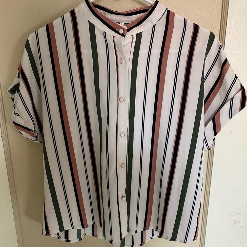 Striped Button Up